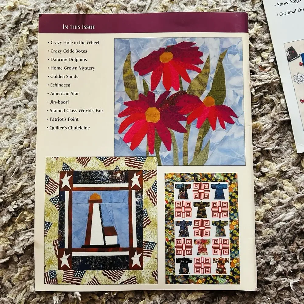 Lot of 5 The Foundation Piecer Quilt Pattern Journals Vintage Paper Piecing